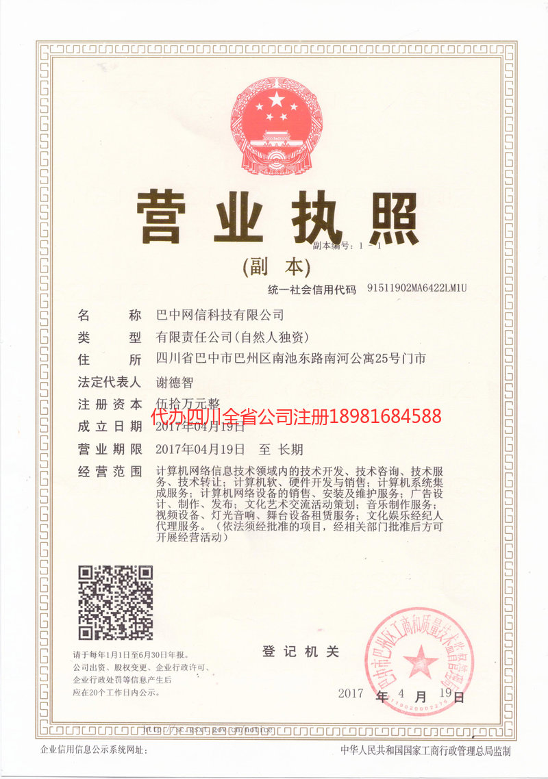 重庆市重庆市网信科技有限公司